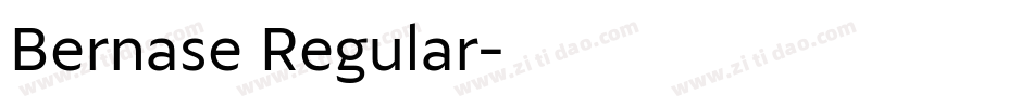 Bernase Regular字体转换